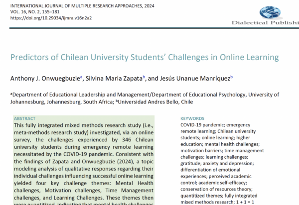 16(2). 05. Predictors of Chilean University Students’ Challenges in Online Learning